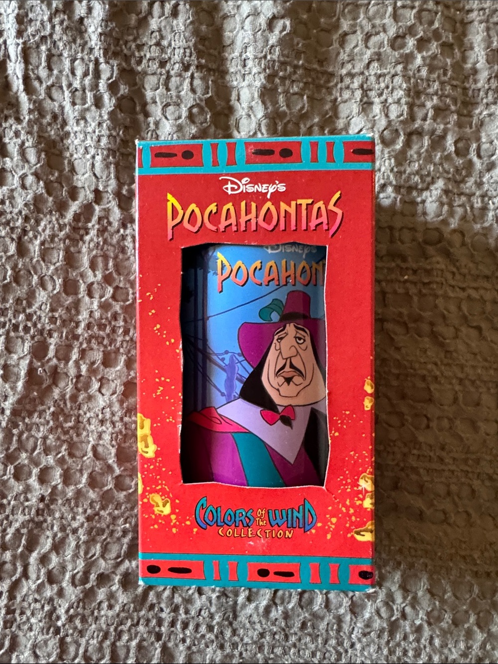 Disney Pocahontas Red Box with Turquoise Accents